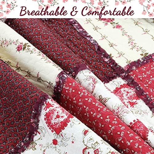 Cozy Line 100 Cotton Reversible Bedding Quilt Set