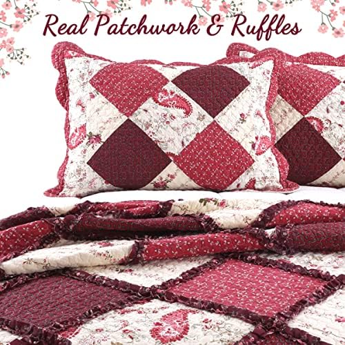 Cozy Line 100 Cotton Reversible Bedding Quilt Set