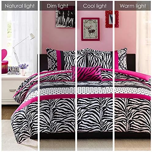 Mi Zone Comforter Set - Zebra Pink 4 Piece