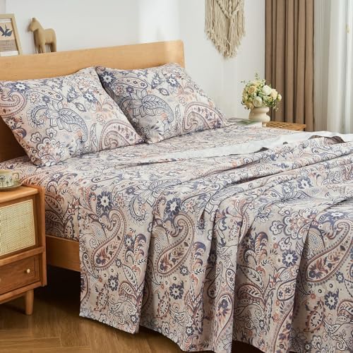 Gogreen Cal King Sheet Set 4PC Deep Pocket Paisley