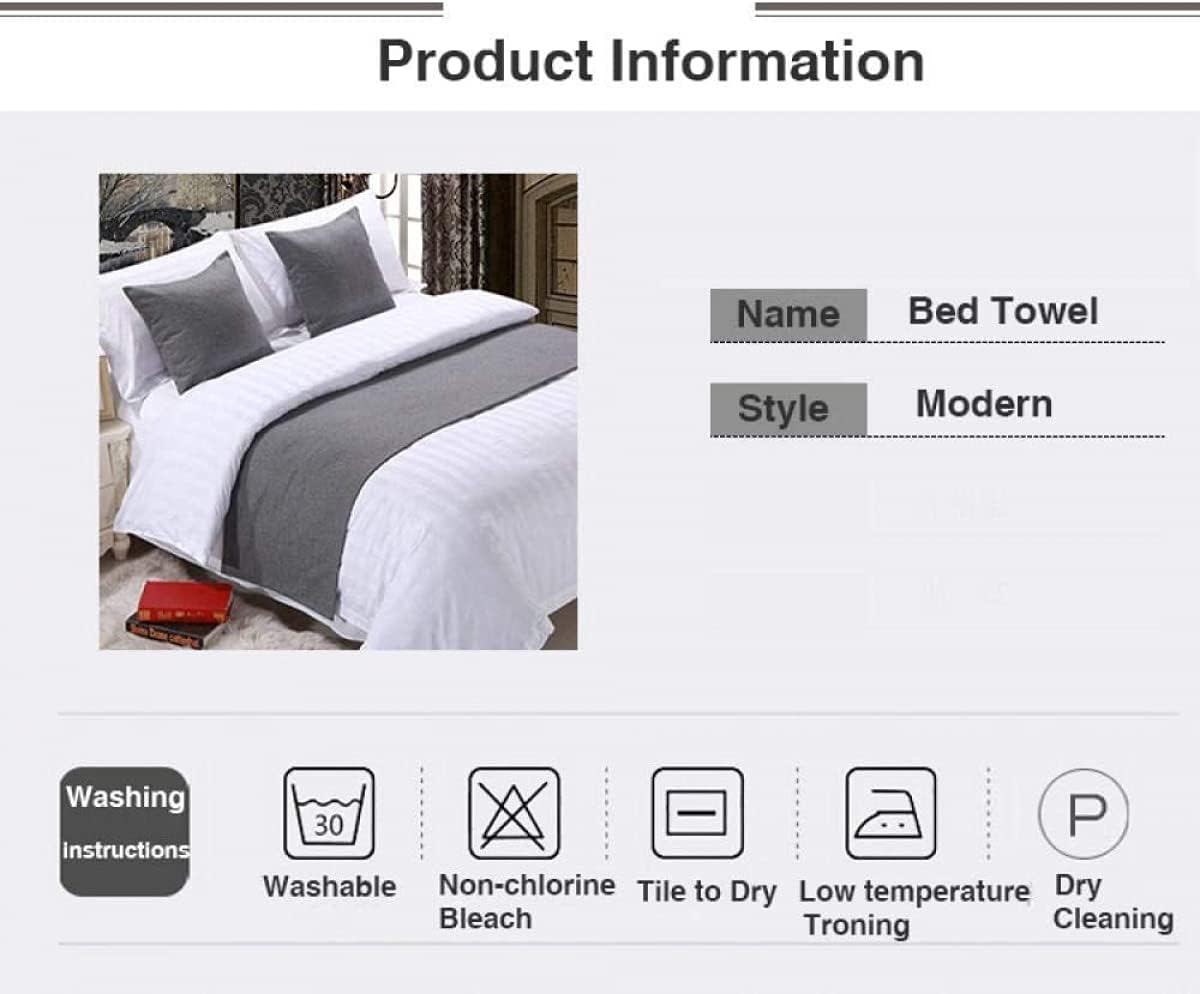 Soft Cotton Bed Runner Scarf for Twin Queen King Size