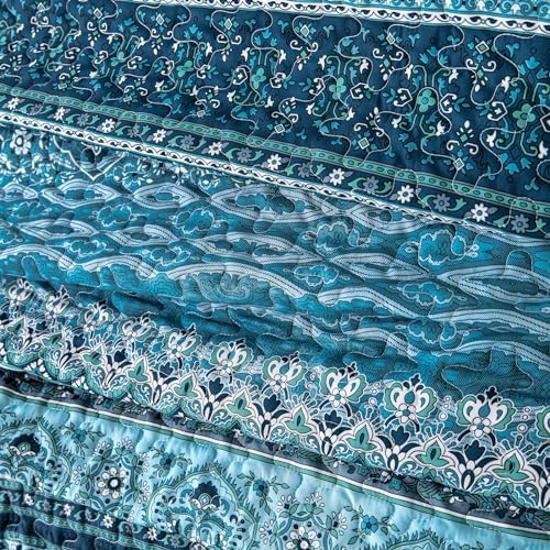 WONGS BEDDING Boho Quilt Set Cal King