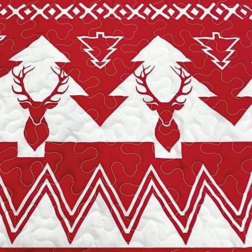 Mocaletto Red Quilt Set King Size with Pillow Shams