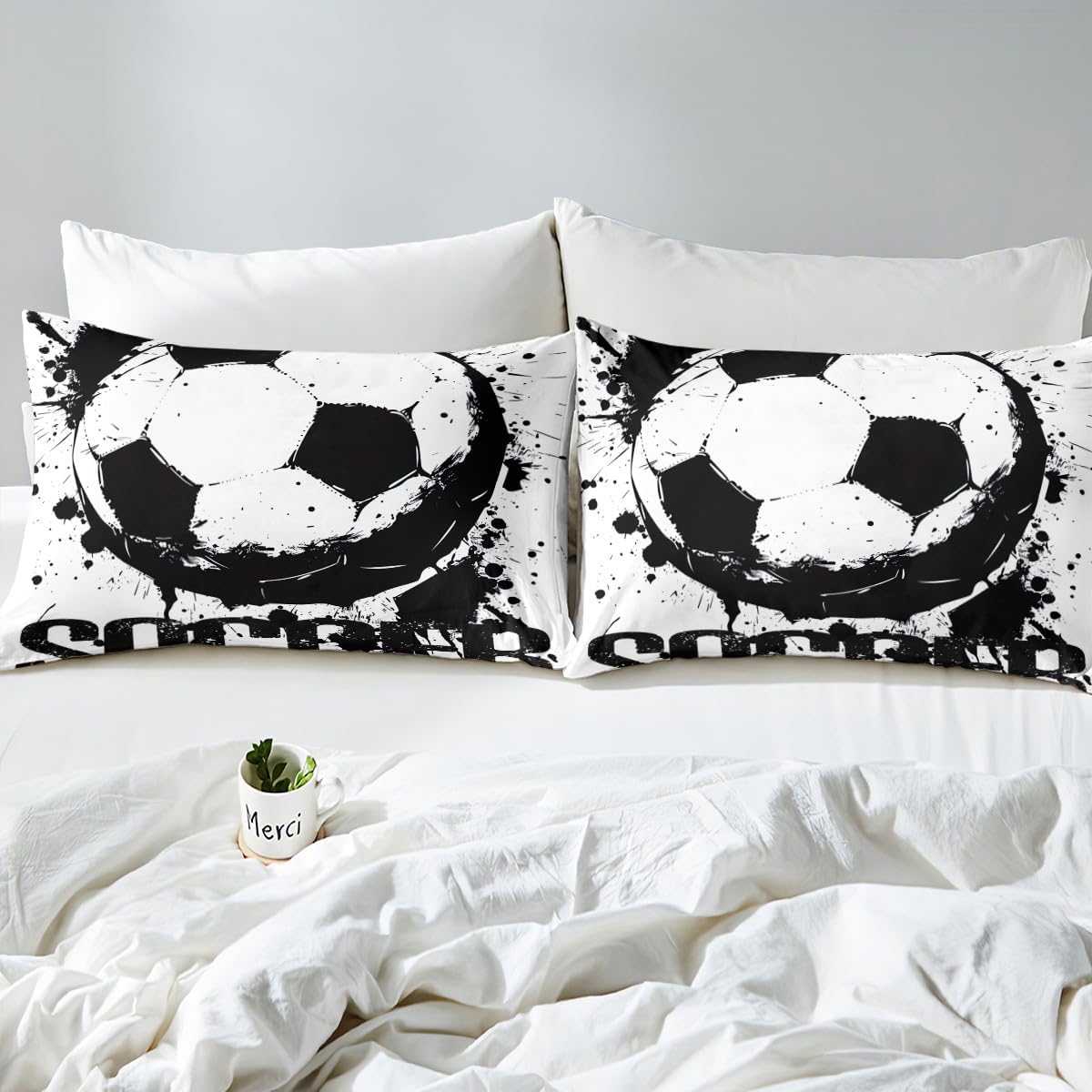 Erosebridal Soccer Bedding Set Twin Size Boys