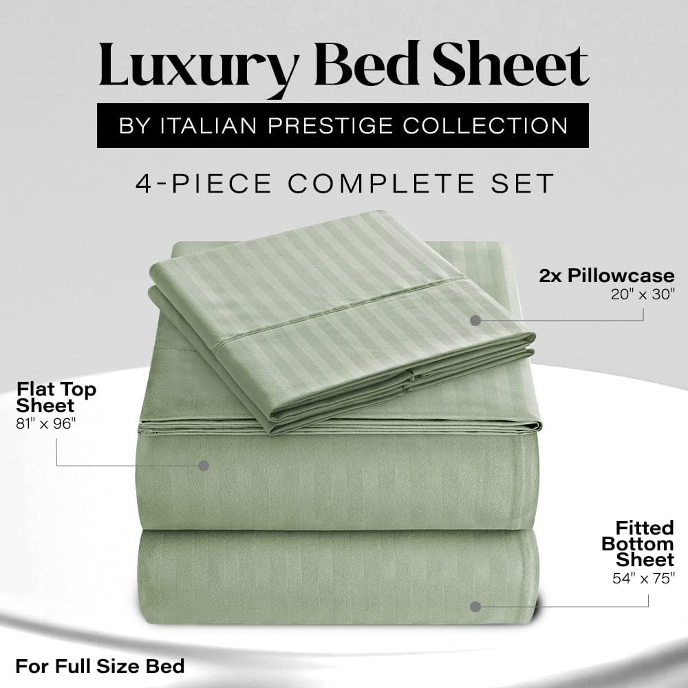 Elaine Karen Striped Full Sheet Set 4-Piece