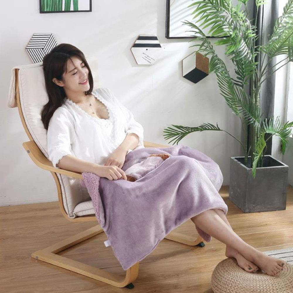 MSUIINT USB Heated Blanket with Hand Pocket 23x31 Inch Khaki