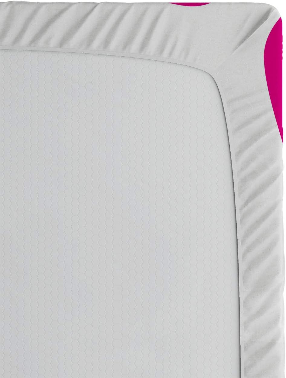 Ambesonne Tale Fitted Sheet Hot Pink Rose Black 1