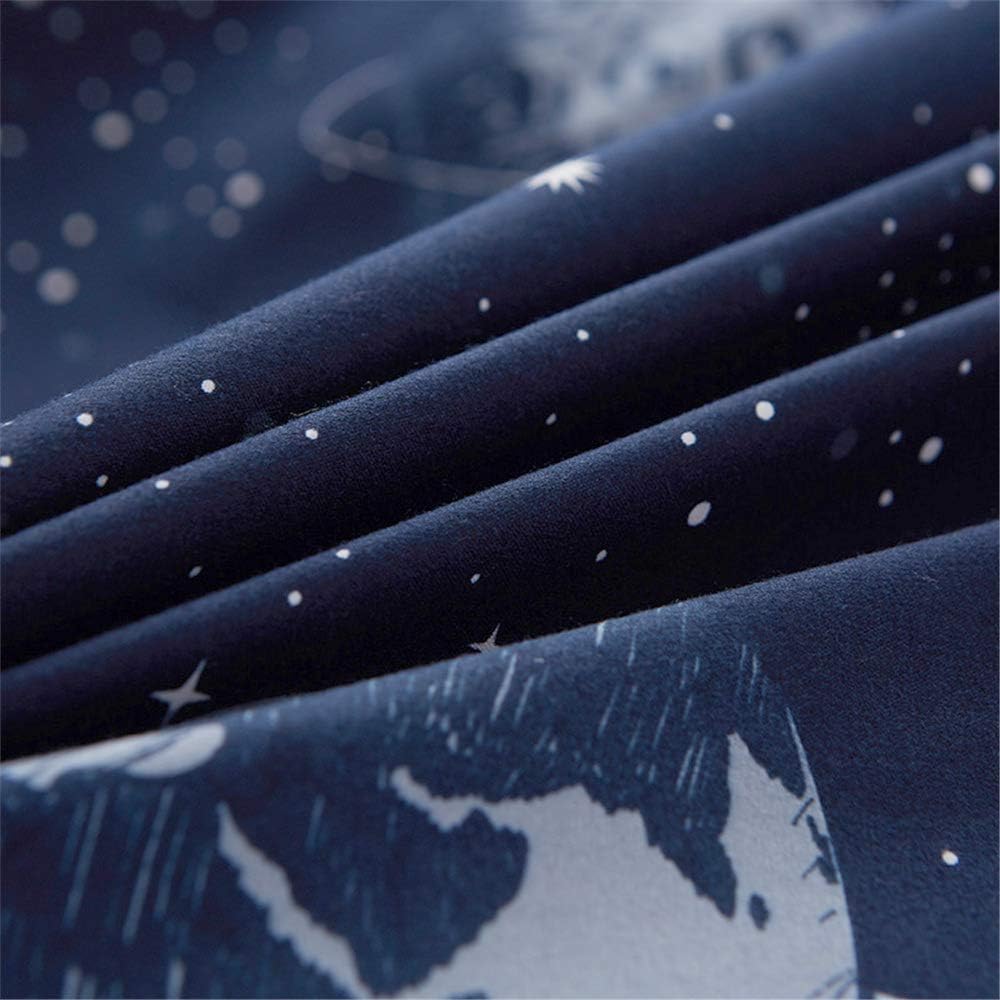 Galaxy Space Duvet Cover Set Twin Boy for Kids