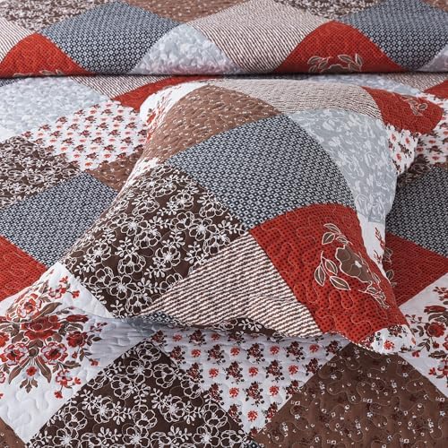 HoneiLife Quilt Set King Size - Amaranth Red