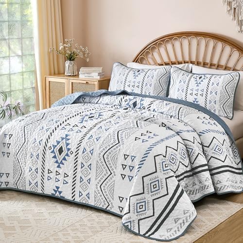 Drucon Boho Aztec Quilt Set 3 pcs King Size