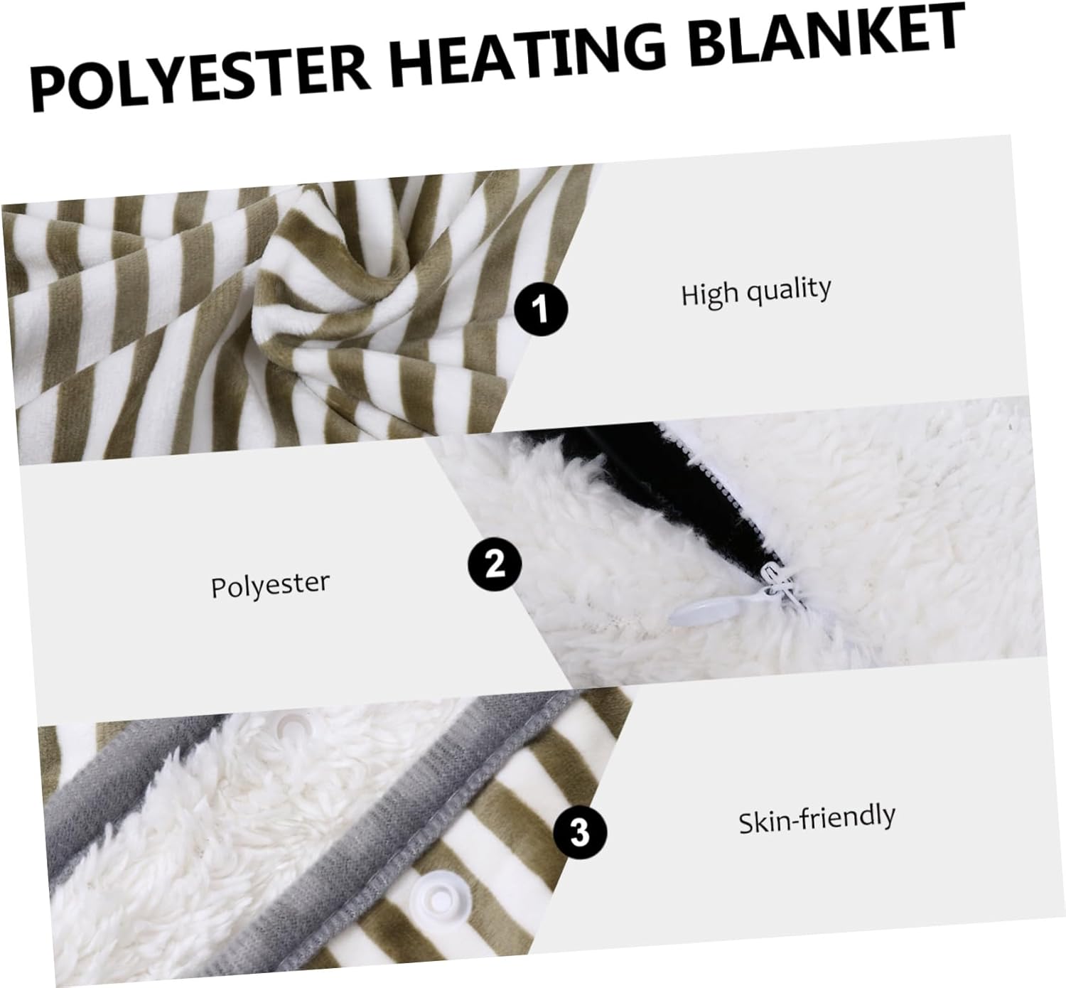 PRETYZOOM Heated Electric Blanket for Winter Comfort