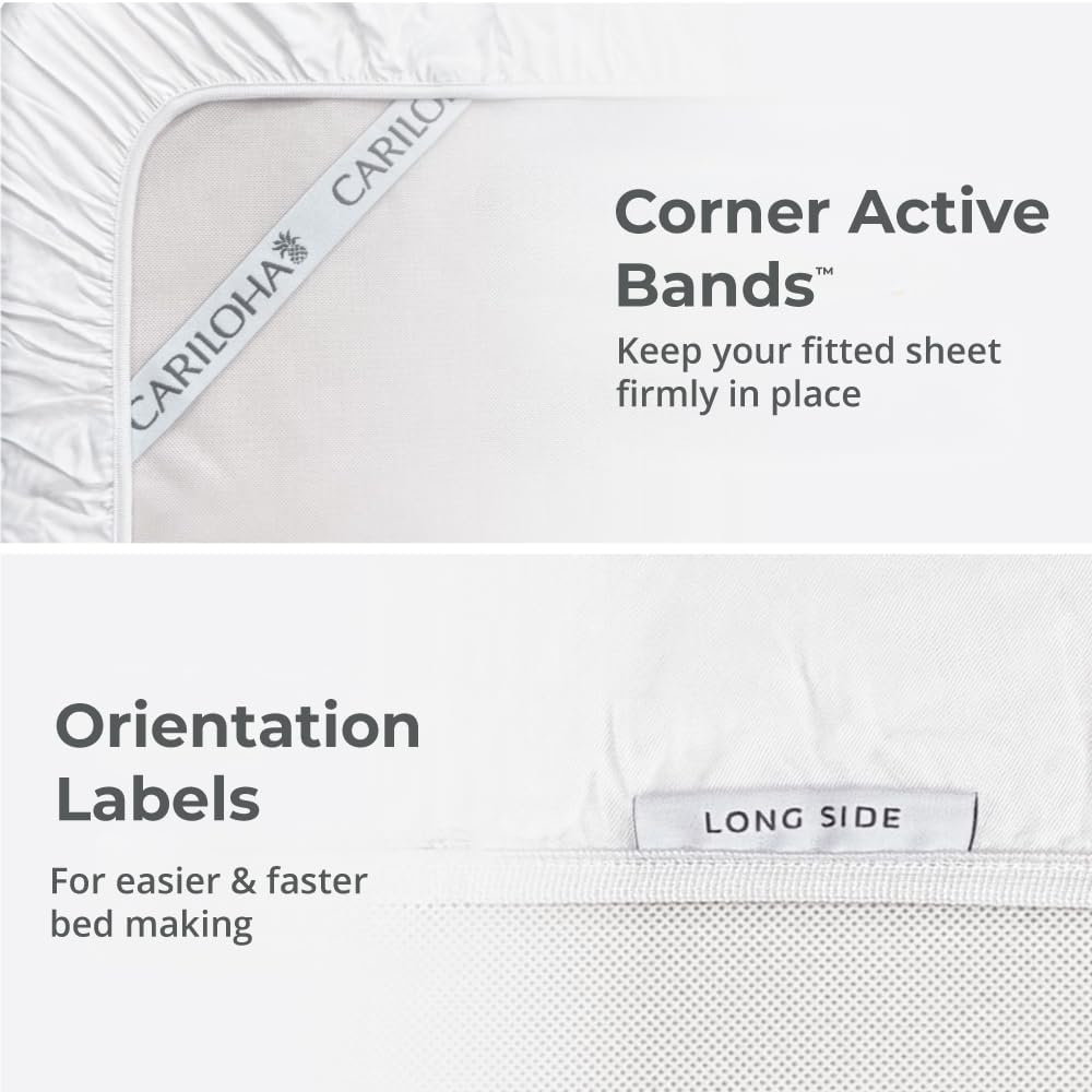 Cariloha Classic 4-Piece Twill Sheet Set - White King