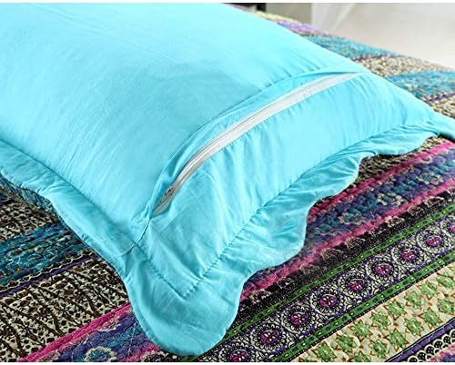 NEWLAKE Striped Jacquard Cotton Quilt Set Queen Size 1