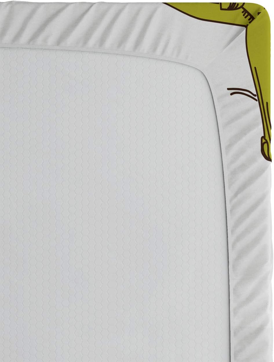 Ambesonne Popstar Party Fitted Sheet with Musician Girl Pattern