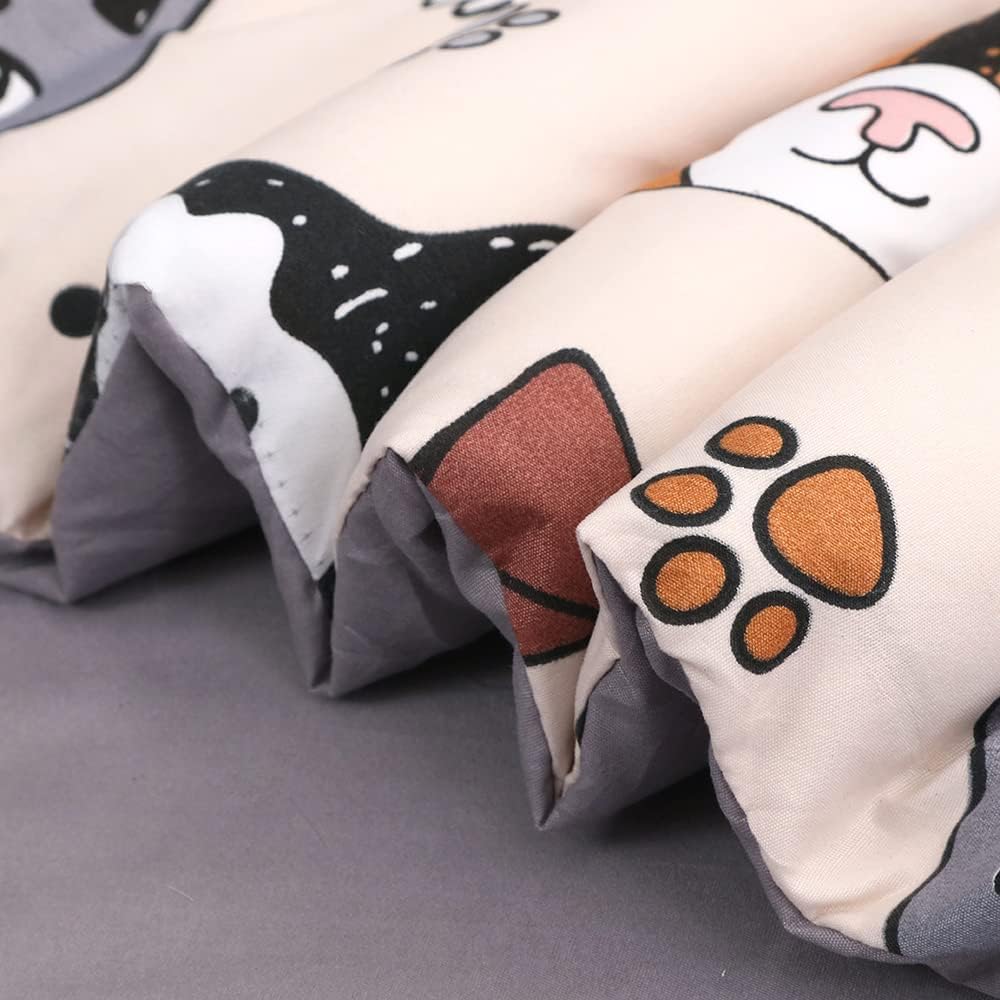 Gusuhome 7 Piece Kids Dog Comforter Set Twin Size