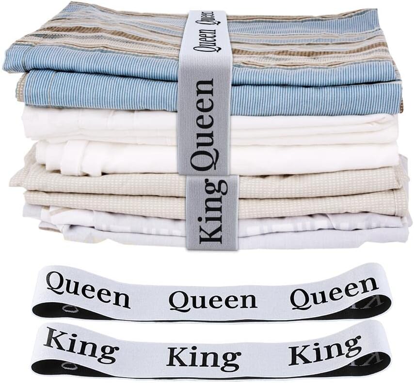 FGY Sheet Organizer Bands for Linen Closet