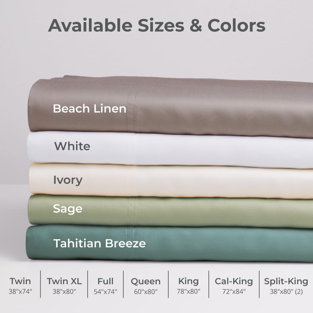 Cariloha Classic 4-Piece Twill Sheet Set - White King