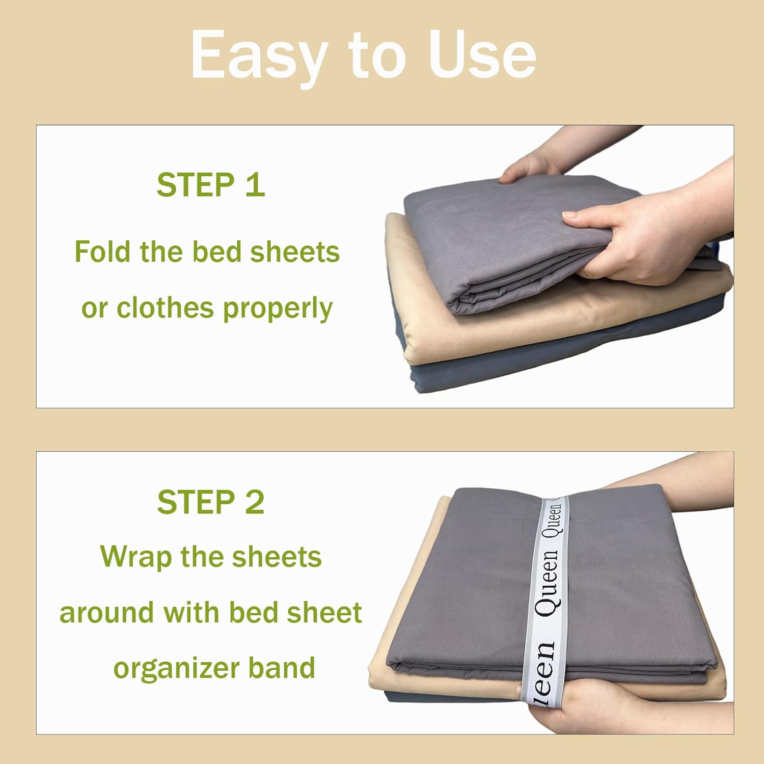 6Pcs Sheet Organizer Bands for Queen Sheets