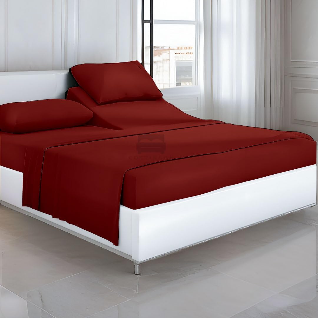 Cottingon Luxury 4-Piece Cal King Sheets Set