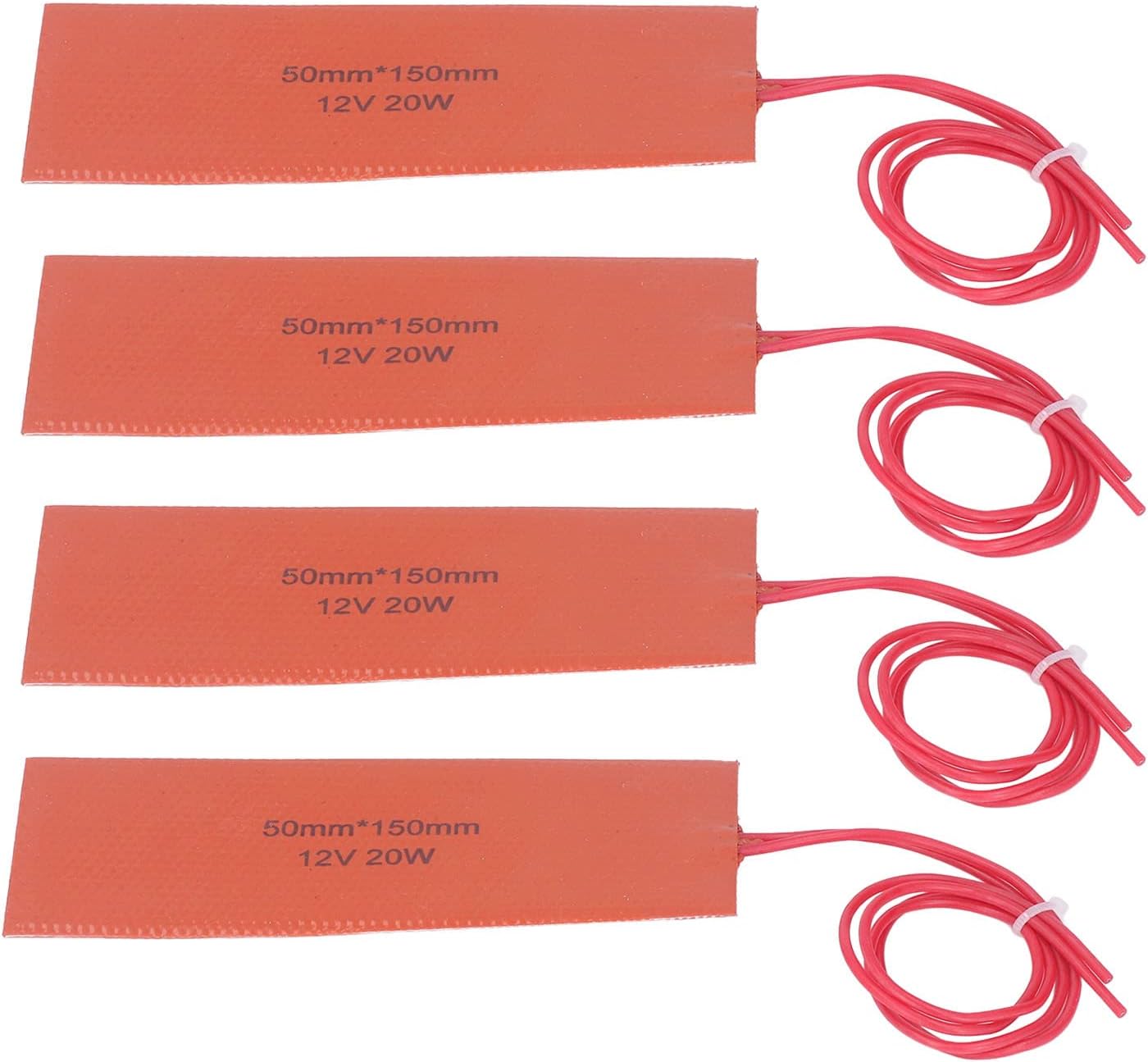 12V Heating Pad with 4 Silicone Rubber Pads for Industrial Use