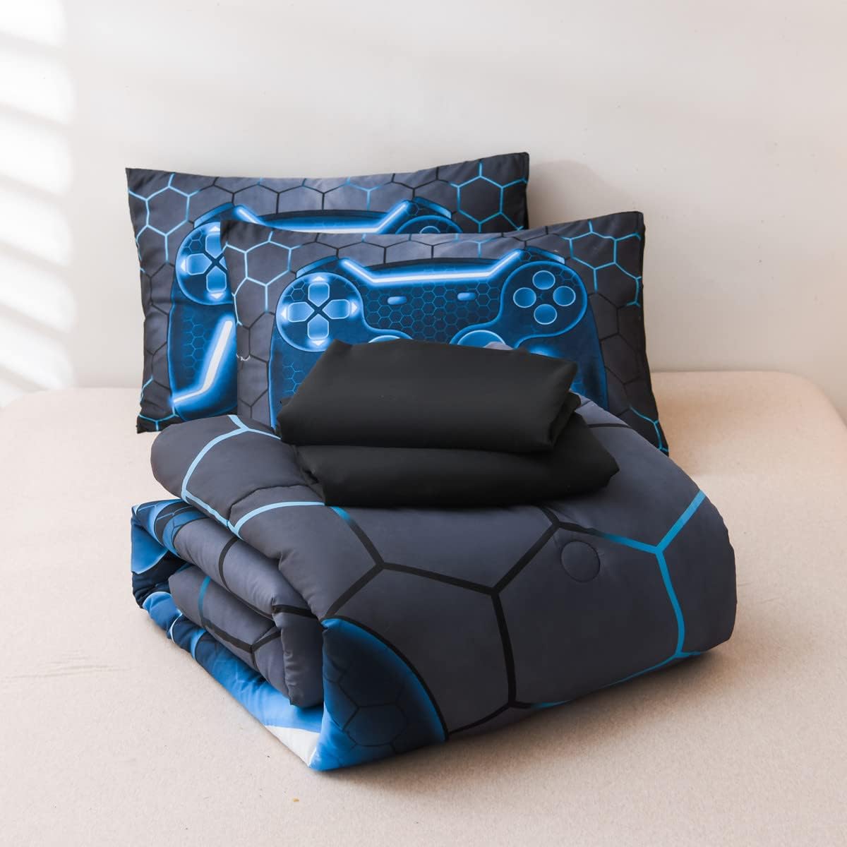 NTBED 5pcs Gamer Comforter Set for Kids 1