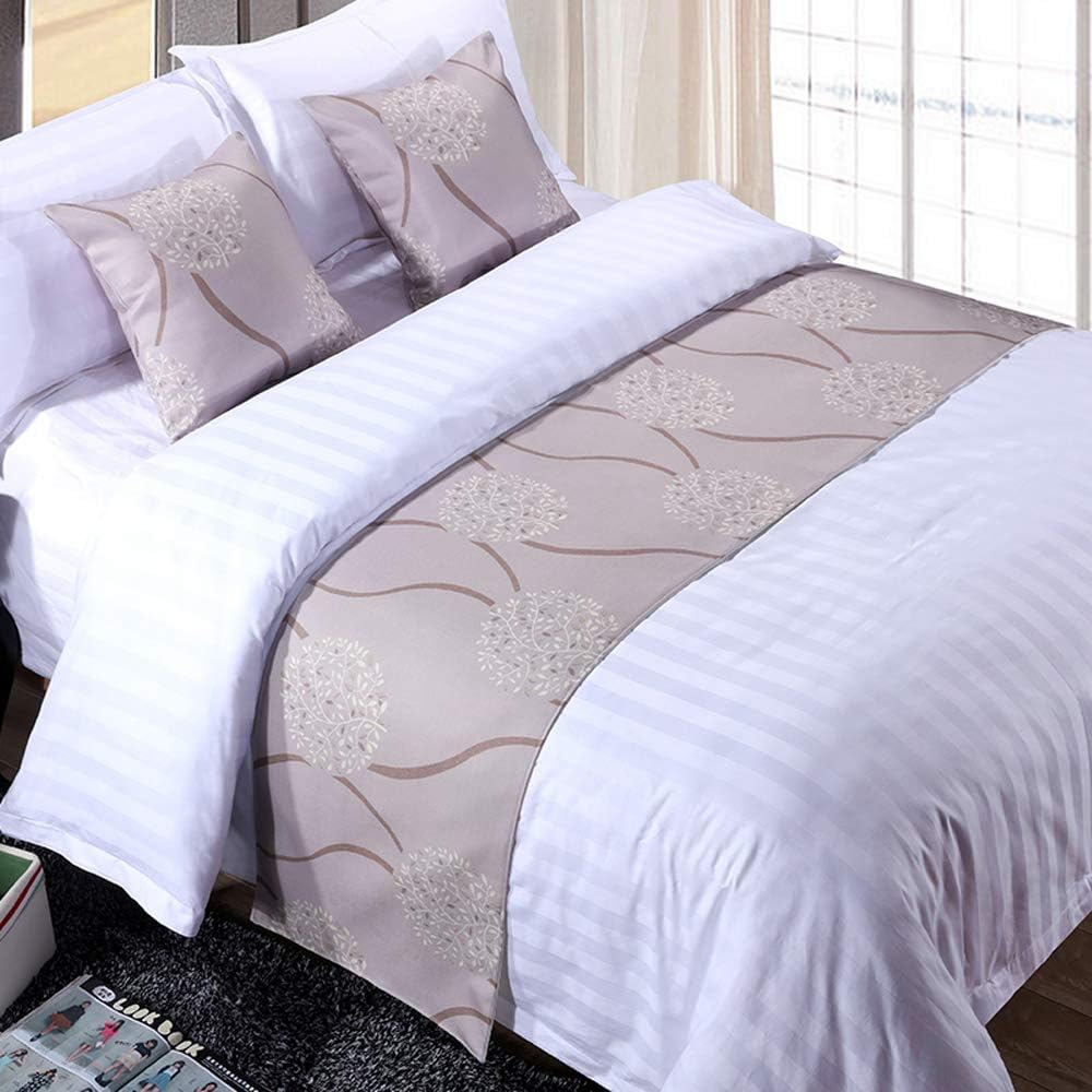 Mengersi Cozy Bed Runner Scarf Protector for Bedroom and Hotel