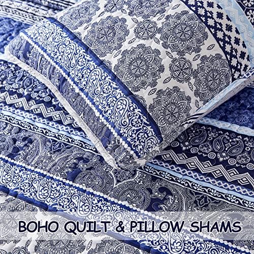 WONGS BEDDING Boho Quilt Set Queen Size 1