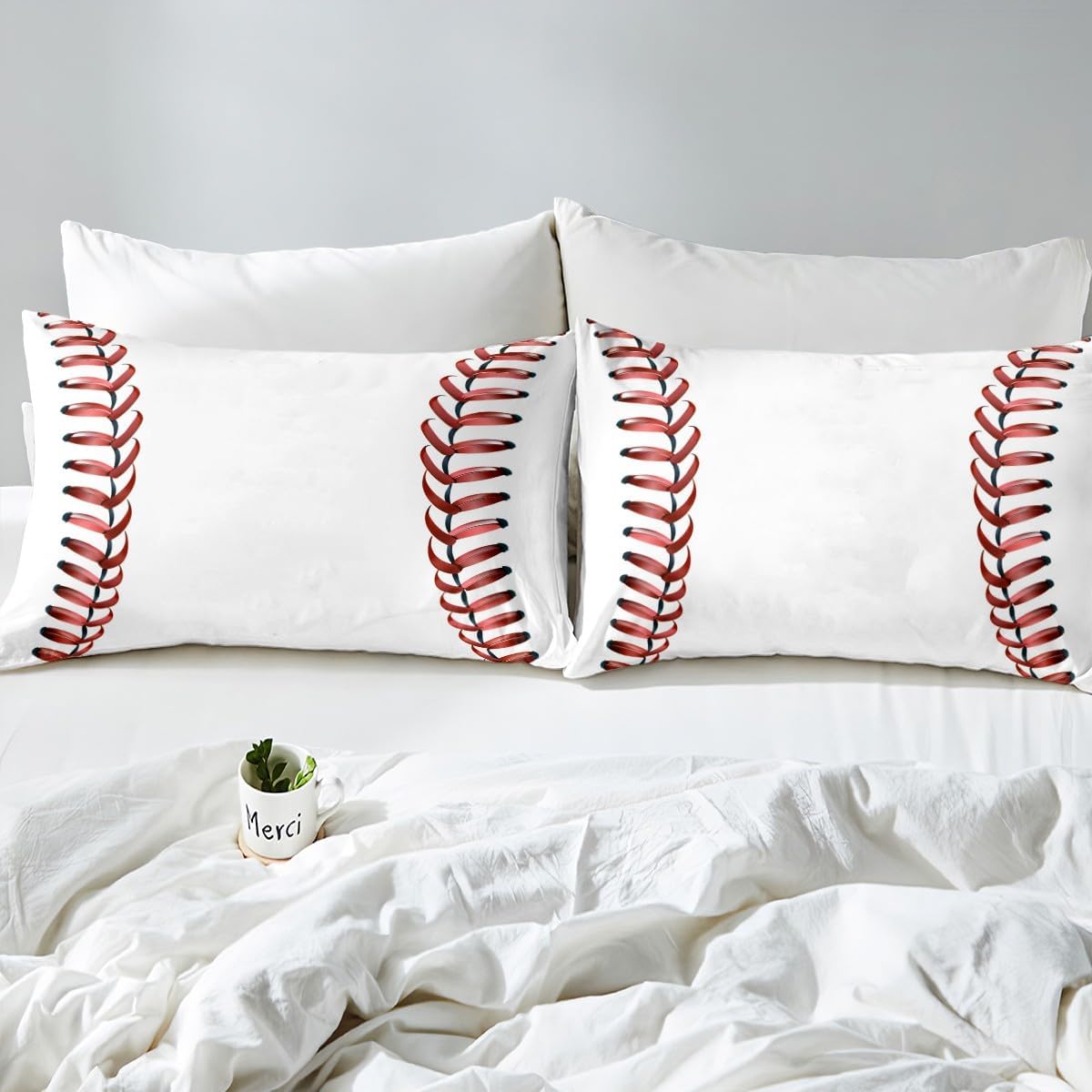 Erosebridal Baseball Laces Sheet Set for Kids