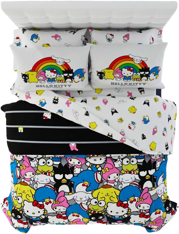 Franco Hello Kitty Friends 7 Piece Comforter Set
