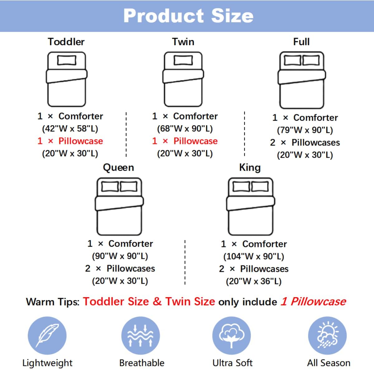 Erosebridal Kids Comforter Set with 3D Printed Design
