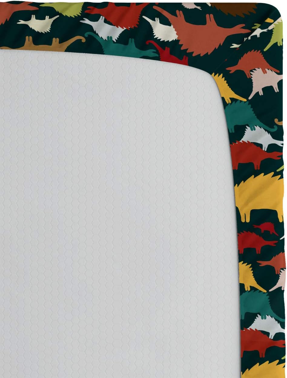Ambesonne Velociraptor Fitted Sheet with Elastic Deep Pocket California King