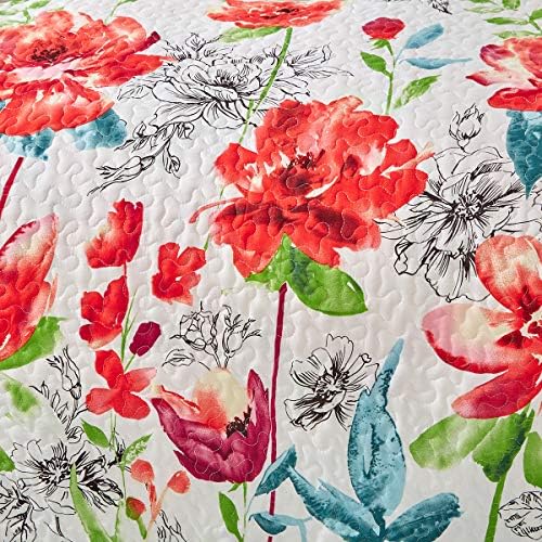 UOZZI BEDDING 3-Piece Queen Reversible Quilt Set