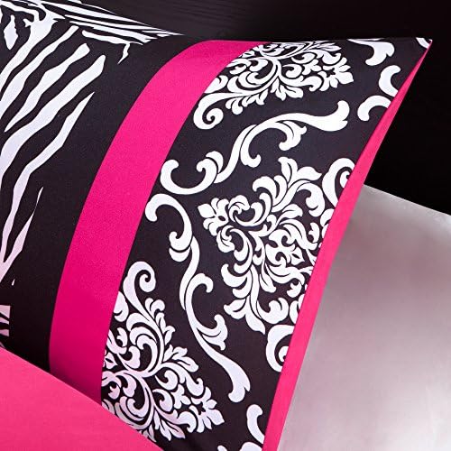 Mi Zone Comforter Set - Zebra Pink 4 Piece