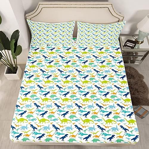 Twin XL Dinosaur Patterned Sheet Set - 3 Piece 1