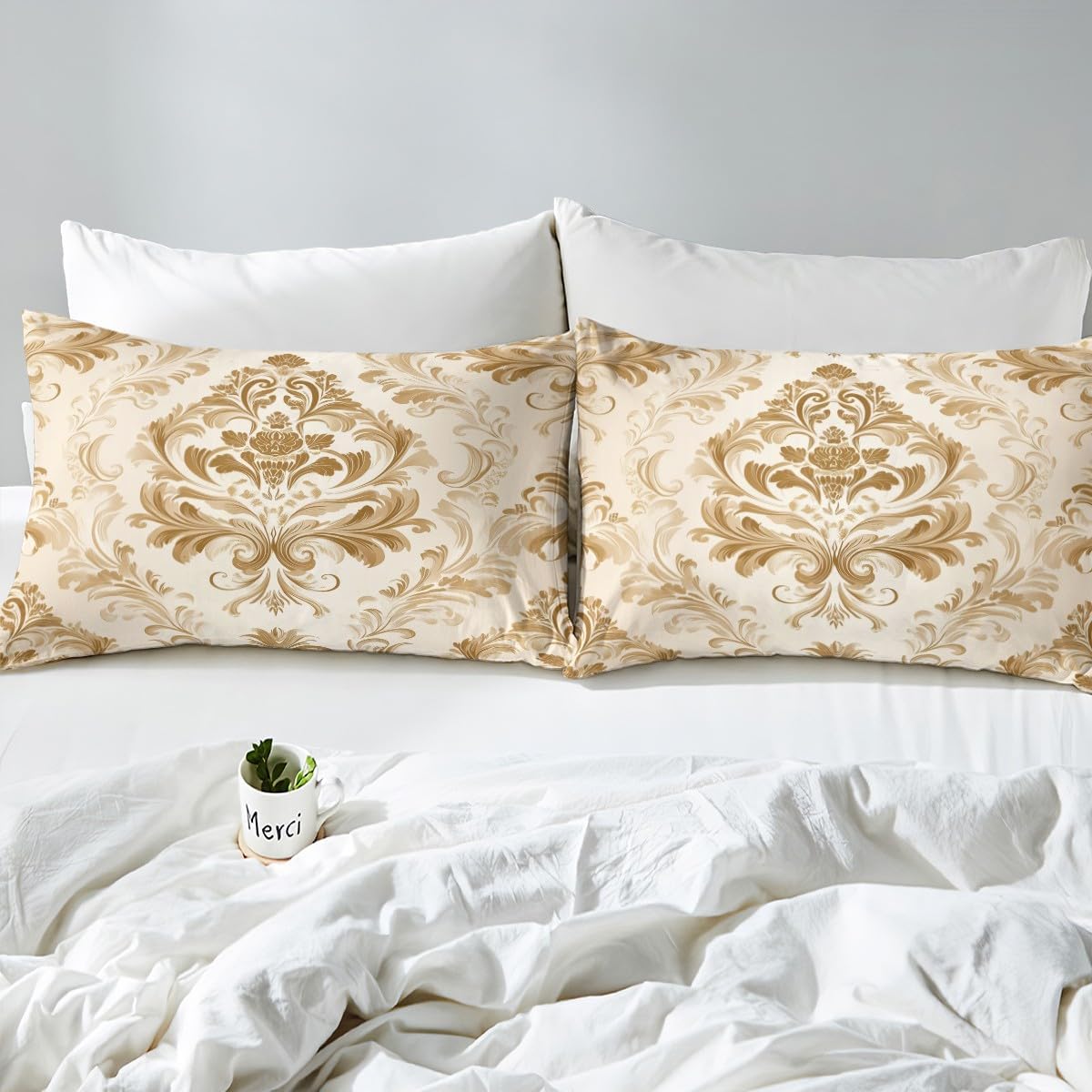 Erosebridal Damask Bedding Set with Paisley Pattern