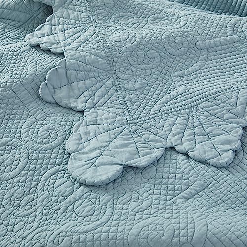 Brandream Queen Size Quilt Set 3-Piece 100 Cotton