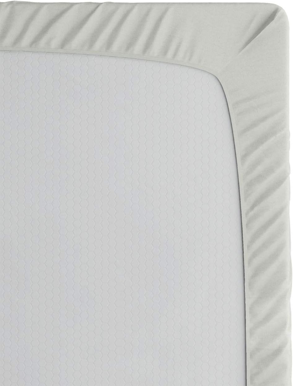 Ambesonne Paris Fitted Sheet - Pale Pink Purple White