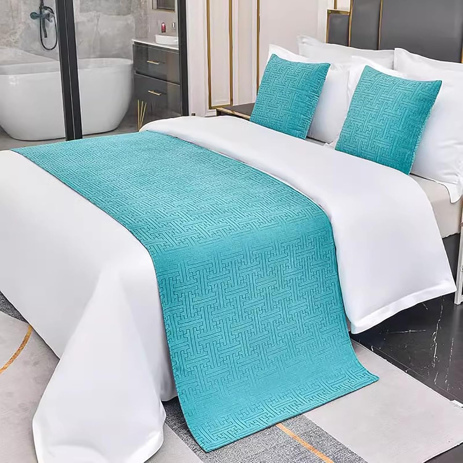 Rishdon Hotel Bed Runner Scarf 60X160CM Luxury Coverlet