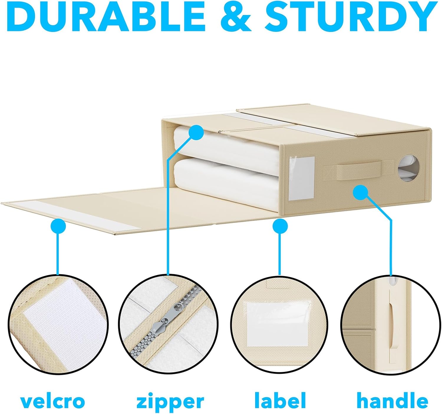 GZOOGHOME 4 Pack Sheet Organizers Storage