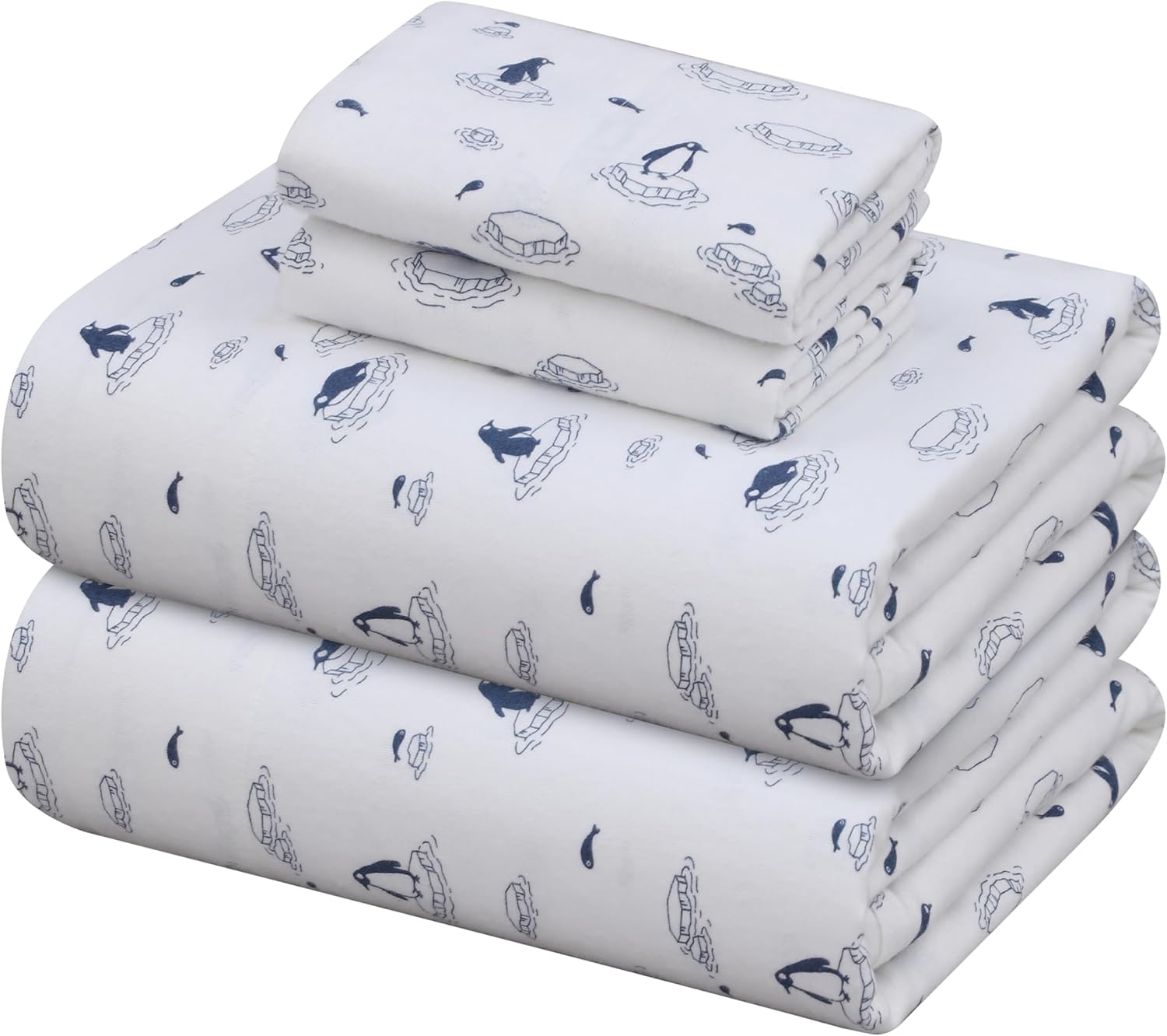 ZOYER Flannel Sheets Queen Set - Deep Pocket Double Brushed 4 Piece