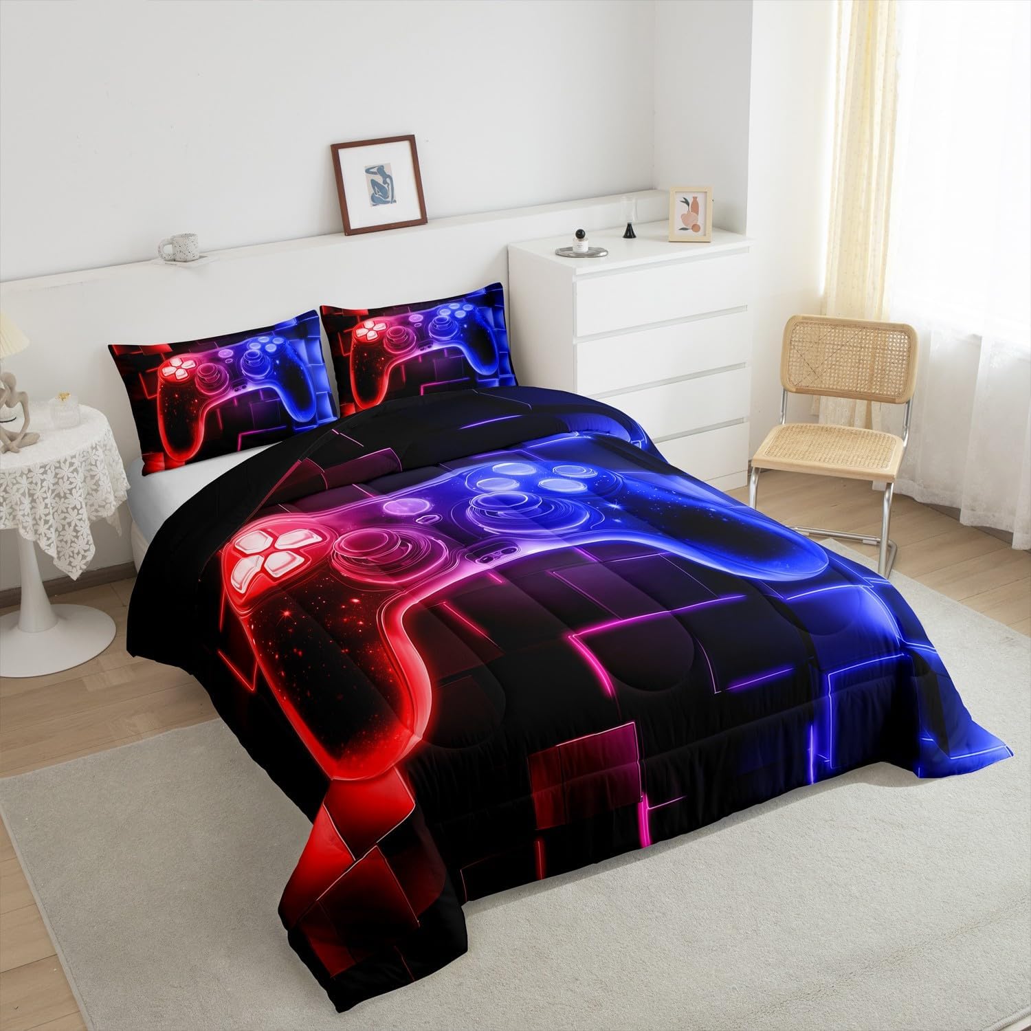 Erosebridal Kids Gamer Comforter Set Twin