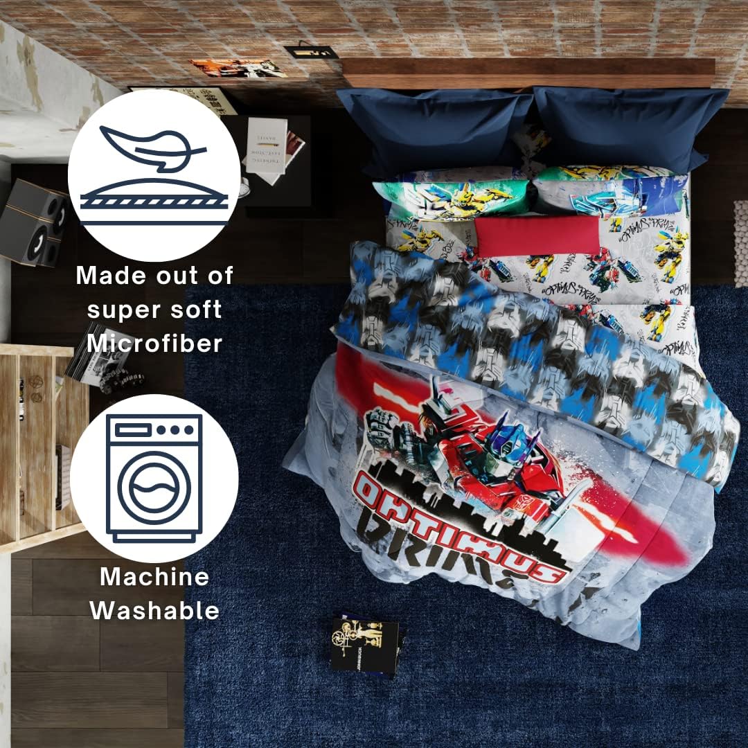Franco Transformers Battle in Brooklyn Comforter Set 5 Piece
