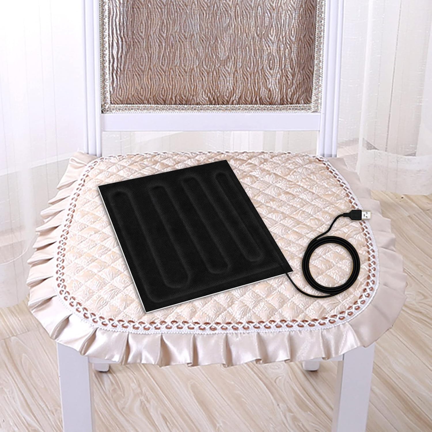 Electric Heated Blanket Throw Cordless Rechargeable