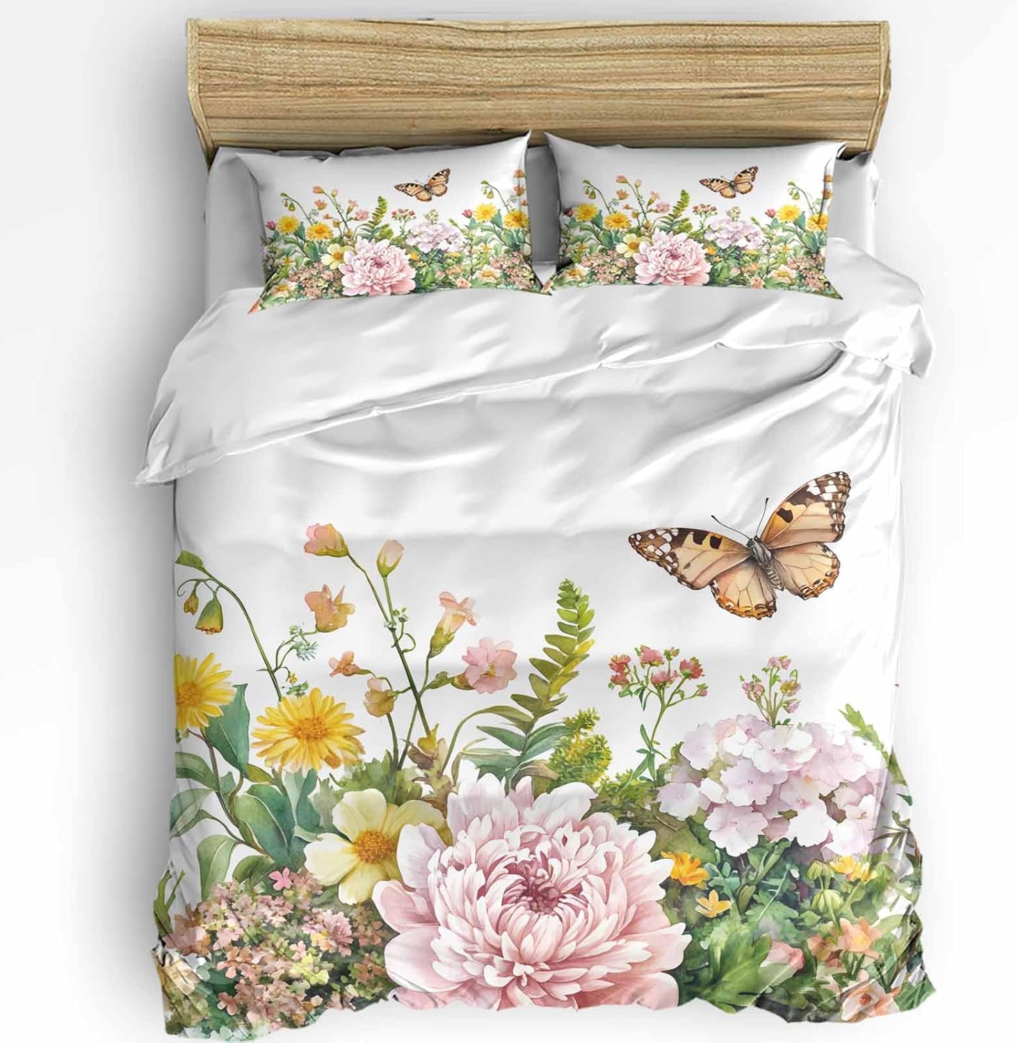 Boanket 3-Piece Queen Duvet Cover Set with Zipper and Pillowcases 1