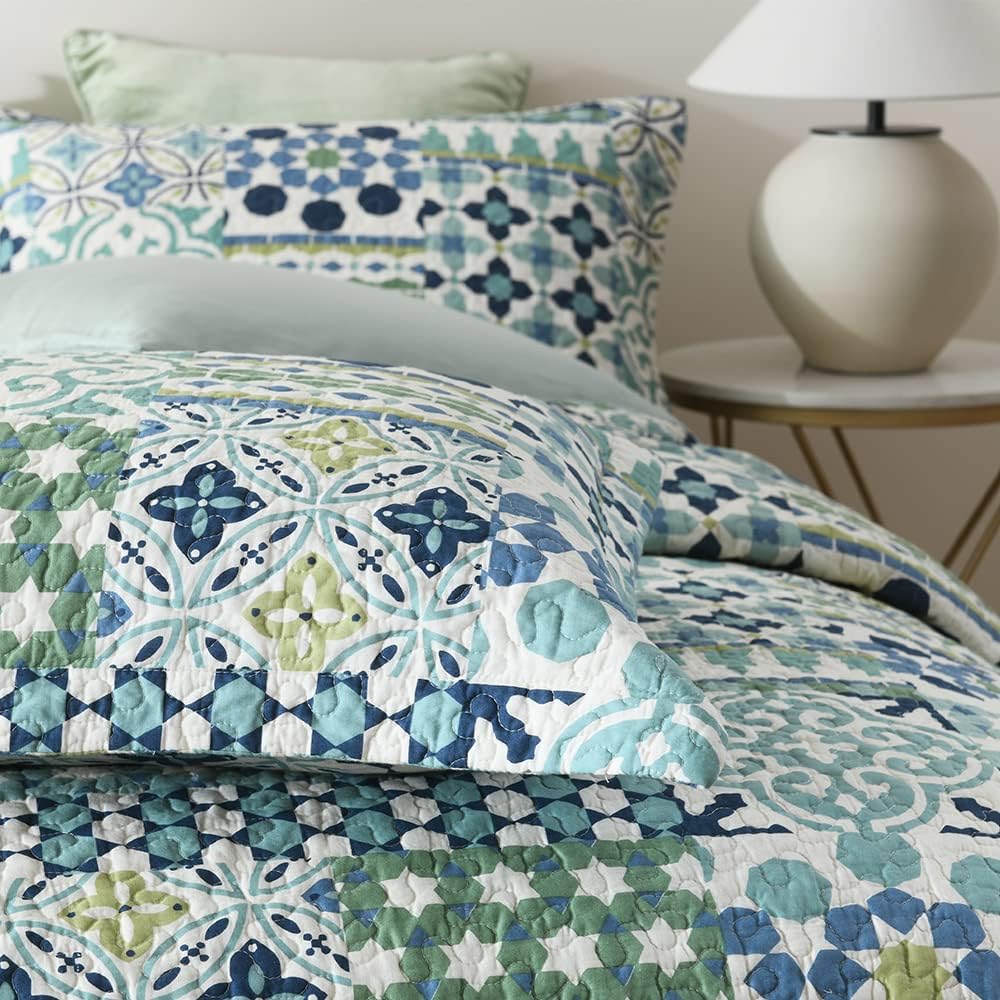 WAROUS VISIMISI Cotton Reversible Bedspread Set