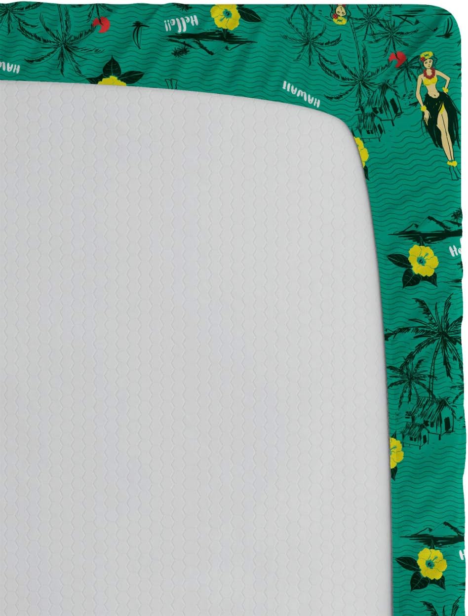Ambesonne Hawaiian Fitted Sheet Set California King