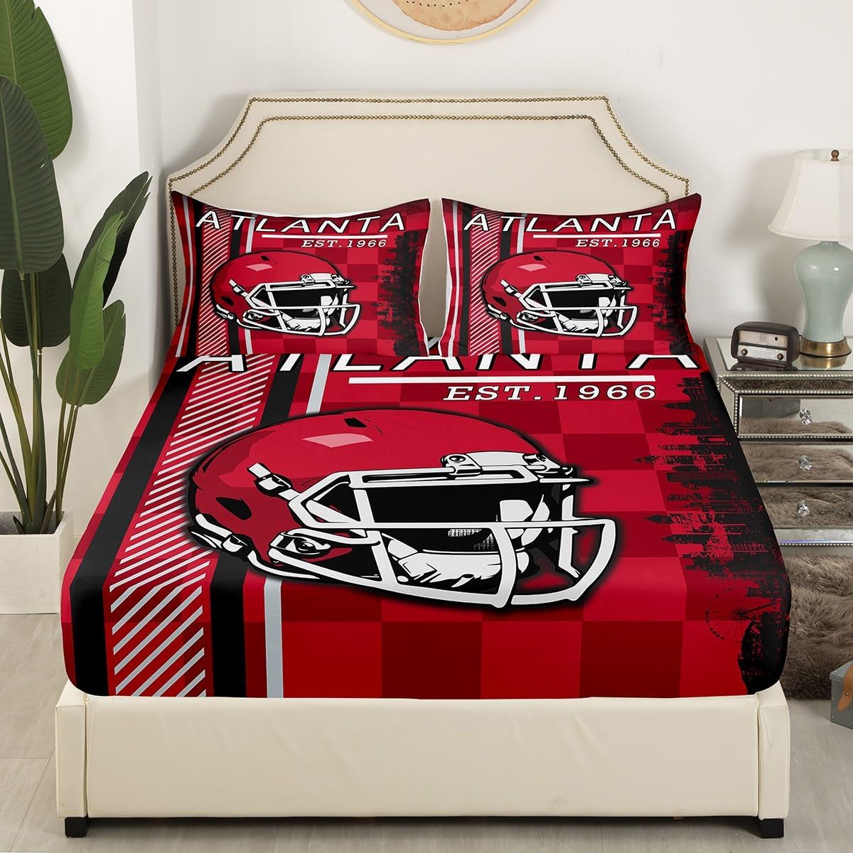 Erosebridal Boys Football Fitted Sheet Set