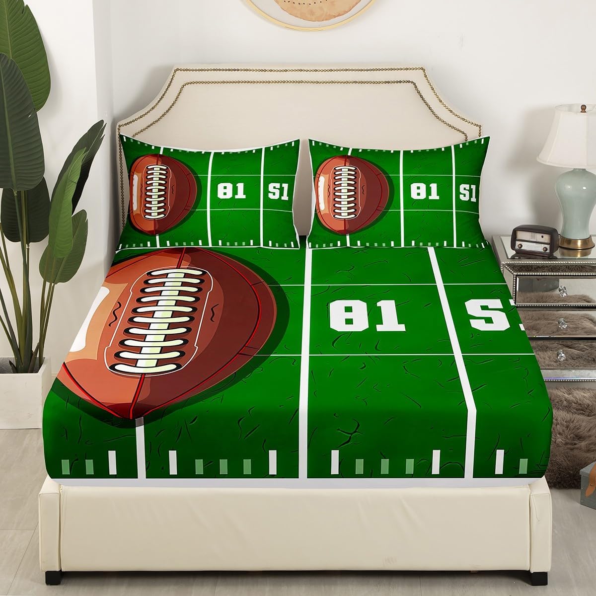 Erosebridal Rugby Bed Sheet Set for Boys 1