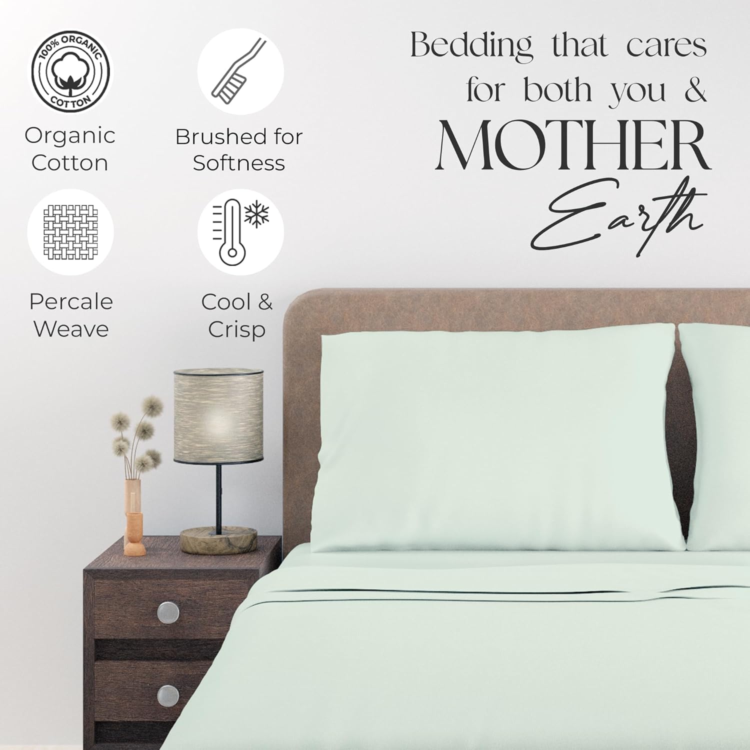SUPREME ELEGANCE 100 Cotton Full Size Sheet Set