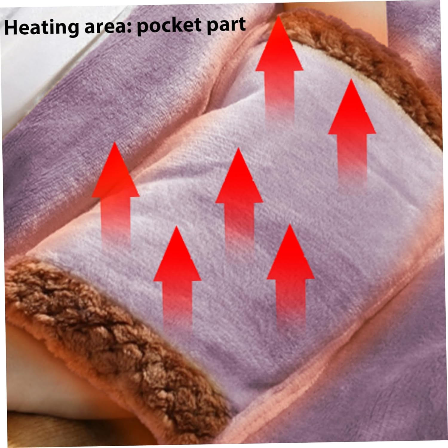 USB Heated Blanket 24x31 Inch with Large Pocket